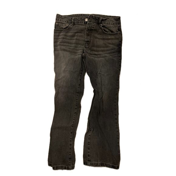 BooHooMan Black Straight Jeans Mens 34X29 - Picture 1 of 5